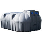 Platte kunststof septic tank - 7.500 liter